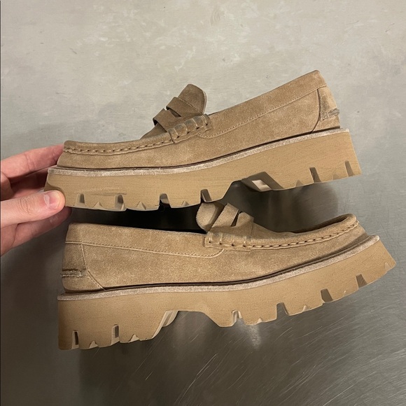 Pedro Garcia Sebas Lug Sole Penny Loafer Suede Women’s 37 - Picture 3 of 8